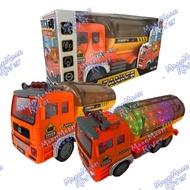 Oil Tank Lorry Tanker 4D LEDFlash Light Music Auto Rotation Vehicle Playset mixer garbage truck Lori