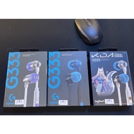 Logitech G333 in-ear gaming headset - Dual Drivers, 3.5mm Jack, Mic and wired control