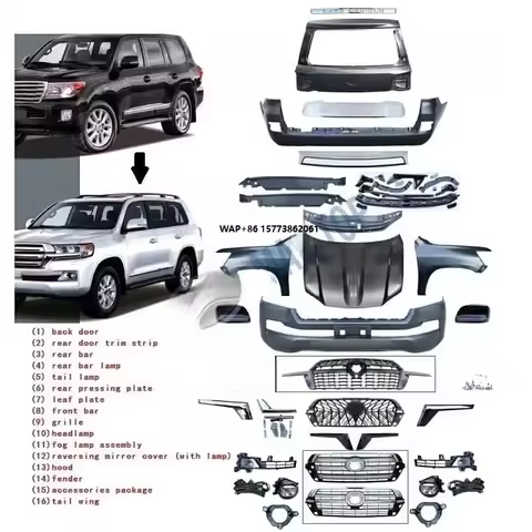Car Body Parts Facelift Bumper Grille Bodykit for Tyt Land Cruiser 200 Lc200 Fj200 Body Kit 2008-201