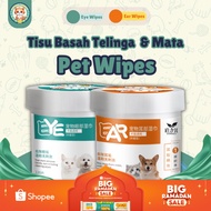 MATA Cat and Dog Eye Wipes Pet Eye Wipes Cat Eye Wipes Cat and Dog Ear Cleaning Wipes