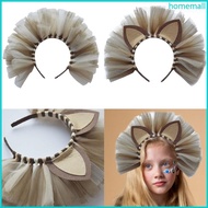 HO Halloween Cosplay Lion Ears Headband Lion Costume Accessories for Kids Child