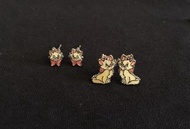 Disney Marie Earrings 迪士尼 瑪麗貓 瑪莉貓 耳環 (兩對)