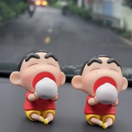 Crayon Shin-chan Figurine Handheld Eating Bun Shin-chan Anime Figurine Nohara Shinnosuke Cute High-V
