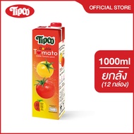 [ยกลัง] Tipco Double Tomato น้ำมะเขือเทศ 2 สายพันธุ์ 100% ขนาด 1000 ml.