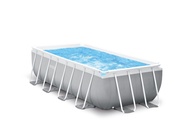 INTEX INTEX 4M x 2M x 1.22M (13'1 1/2 x 6'6 3/4" x 48") Prism Frame Rectangular Pool Set IT 26790UK