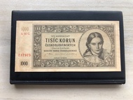 Uang Kuno Asing CEKO 1000 Tisic Korun 1945 SUPER LANGKA