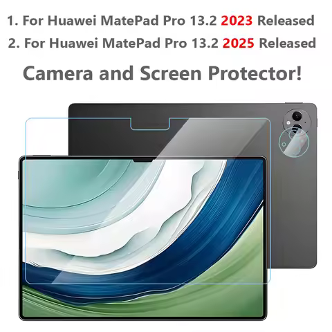 Camera and Screen Protector for HUAWEI MatePad Pro 13.2 2023 2025 Released PCE-W30 PCE-W40 WEB-W00 2
