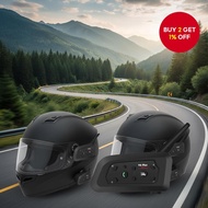 V6C 1500M Referee Intercom Headsets – Bluetooth Communication for 2-6 Groups in Soccer, Handball, an