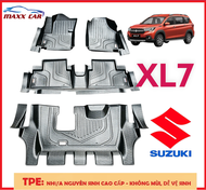 XL7 - Thảm lót sàn MAXXCAR cho xe SUZUKI XL7 2023+ nhựa TPE NGUYÊN SINH đúc 5D tràn viền. Chính hãng
