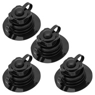 QUKRT 4 Pcs Boston Valve, One-way Universal Fit Air Valve for Rubber Dinghy Raft Kayak Pool Boat Air