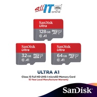 SanDisk Ultra / A1 Ultra 128GB/64GB/32GB/16GB Micro SD Memory Card 100MB/s to 140MB/s Class 10 UHS-I