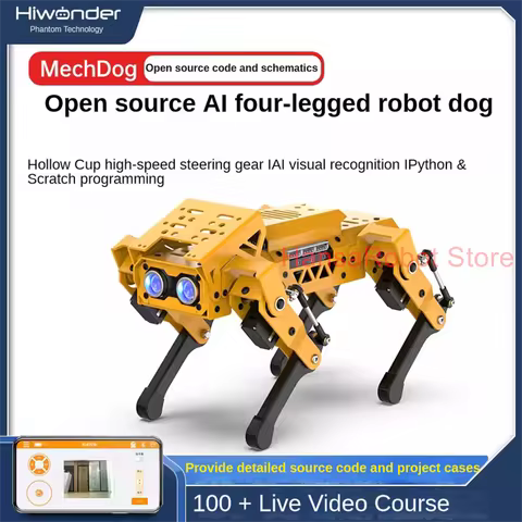 Hiwonder ESP32 Quadruped AI Robot Dog Mechdog Intelligent Visual Bionic Robotics Kit Python Graphica