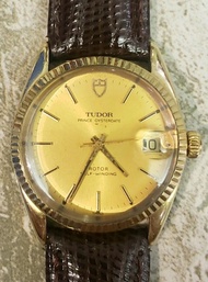 超新勁靓真品少有好狀態中古TUDOR~75205~18K黃金套全自動日曆
