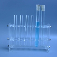 5Pcs Borosilicate Glass Tube Glassware Test Tube Pyrex Glass Blowing Tubes Laboratory School Educati