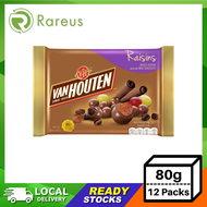 Van Houten Raisin Chocolate (Pack) (80g x 12 Packs)