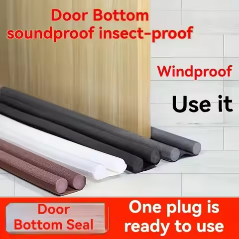Adjustable Door Bottom Seal Strip Weather Strip Under Door Draft Stopper Thicker Anti-Cold Gap Block