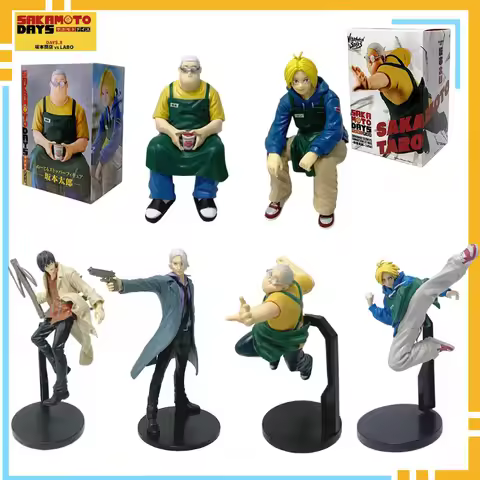 Sakamoto Days Action Figures Taro Sakamoto Shin Asakura PVC Anime Collectible Toys For Fans Birthday