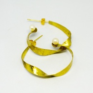 LOOP EARRINGS - PURE BRASS EARRINGS BRASS/