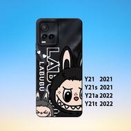 Softcase vivo Y21, vivo Y21S, vivo Y21A,vivo Y21T _Silicone Casing Hp Black Rubber Flexible Thick