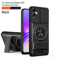 For Samsung Galaxy A05 M05 F05 Phone Case Magnetic Fold Holder Military Armor Camera Protection Cove