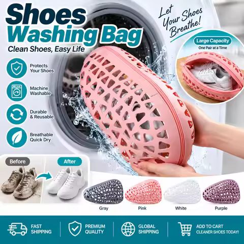 Silicone Wash Shoes Bag Washing Machine Shoes Washing & Drying Bag Anti-deformation Laundry Bag For 