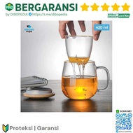  Gelas Cangkir Teh Tea Cup Mug with Infuser Filter