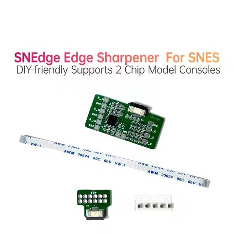 SNEdge Edge Sharpener MOD For SNES/SFC Supports 2 Chip Model Consoles DIY-friendly Open Source CPU01