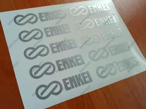 For 10x 76mm ENKEI Alloy Wheel Rim Spoke Decal Sticker Evo Tarmac