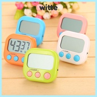 WITTE Digital Visual Timer, Plastics Loud Alarm Kitchen Timer,  Big Digits LCD Screen Display Studen