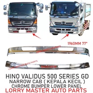 J125S08 CHROME BUMPER LOWER PANEL HINO VALIDUS 500 SERIES GD,GH NARROW,WIDE CAB 电镀下保险杠