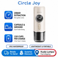 Circle Joy Portable Coffee Machine 2 In 1 Hot Cold Expresso Coffee Maker For Travel Camping