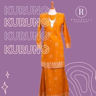 [rosebella] KURUNG MODEN-MUSTARD PRINTED