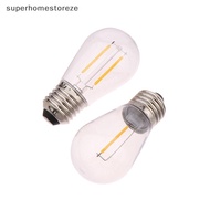 superhomestoreze S14 Plastic LED Bulb E27/E26 3V 120V Warm White Shatterproof Lamp for String Lights