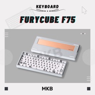 [READY STOCK] Furycube F75 Wireless CNC Aluminium Body 75% Tri Mode Gasket Structure Hot-Swap RGB PC