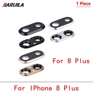 New Back Rear Camera Glass Lens with Frame For Phone 8 Plus Replacement Part
