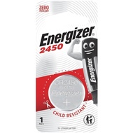 Energizer CR2450 3V Lithium Coin Cell Battery, (1 Card, 1 Pc)