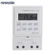 RAREM Digital Timer Switch, Microcomputer 30A Programmable Timer, Smart Home with LCD Display 1Min -
