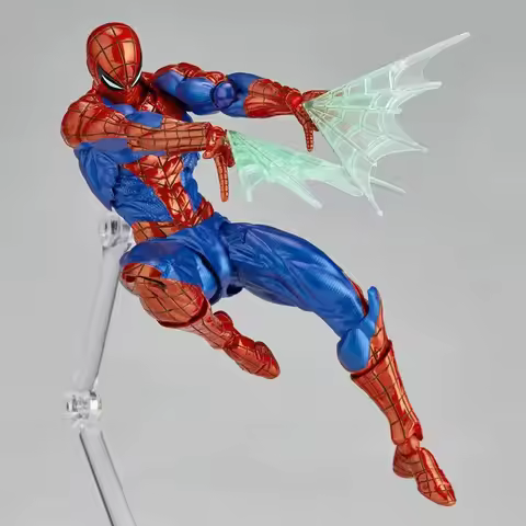 16cm Anime Spider-man 2.0 Revoltech Amazing Yamaguchi Peter Parker Dolls Action Figures Model Spider