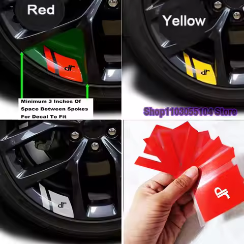 6pcs Reflective Car Wheel Rim Sticker For DR Motors DR Zero DR3 5.0 4.0 6.0 F35 S1