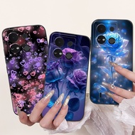 For Itel A04 Casing A632WM New Beautiful Flower Bowknot Soft Silicone Lens Protective Phone Cover Fo