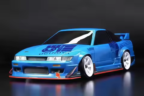 1/10 Sileighty 200mm Clear PC Body Shell With Rear Spoiler For 1/10 RC Drift Car Yokomo YD‑2 MST RMX