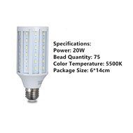 หลอดไฟLED E27 ข้าวโพด ขนาด20W/45W/60W 5500K สำหรับถ่ายรูป แต่งหน้า ให้แสงขาวสวย Need More Thingz