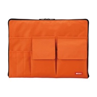 LIHIT LAB Bag-in-Bag Inner Bag, A4, Orange, A7554-4