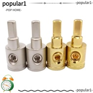 POPULAR Car Speaker Wire Terminal, Pure Copper Gold Silver Car Audio Connector, 0GA 4GA 8GA Wire Red