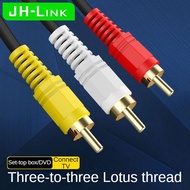 JH-LINK 1.5m 3m 3RCA to 3RCA Audio Video AV TVPLUS Cable HI-FI Lotus connector For TV/set-top