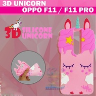 Beauty Case 3D Oppo F11 / F11 Pro Silicone 3D Unicorn / Case Boneka Unicorn / Case Boneka Unik / Silicone Case 4D Unik / Jelly Case Oppo F11 Pro Softcase - Unicorn