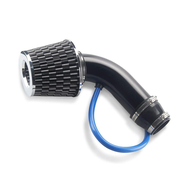 Universal Car Racing Cool Air Intake Kit 3Inch Pipe Aluminium Automotive Filter Induction Low Hose and Clamp Kits