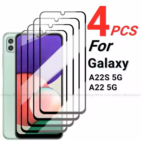 2/4PCS Tempered Glass For Samsung Galaxy A22S 5G Screen Protector Samsung Galaxy A22S A22 5G Full Gl