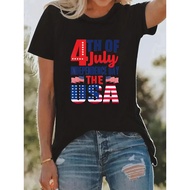 2025 NEW Independence Day Graphic Print T-Shirt, Summer and Spring Sh CY9T