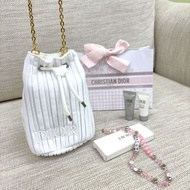 Dior Beauty立體水桶化妝包連鏈+手機鏈Set